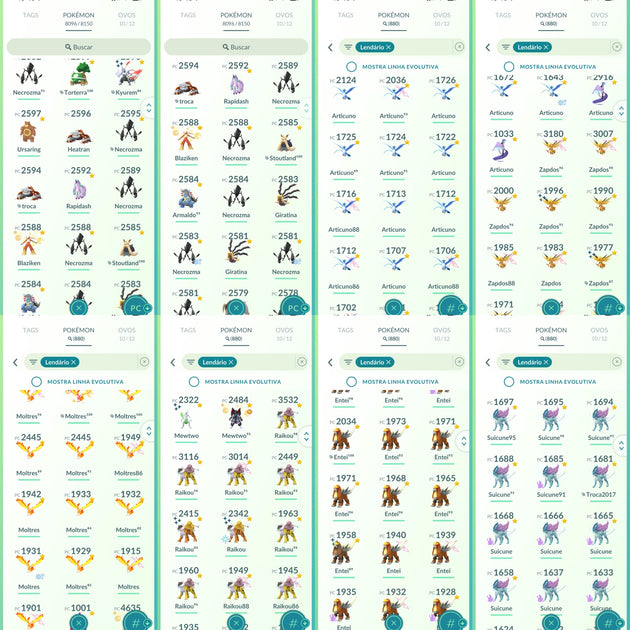 Galeria da conta Pokémon GO nível 71 — imagem 2