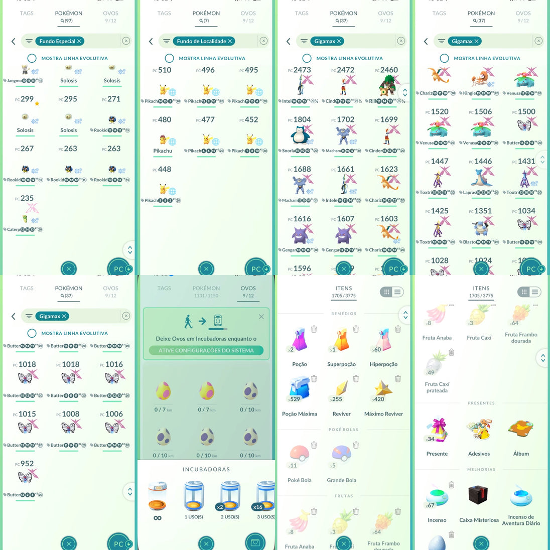 Galeria da conta Pokémon GO nível 66 Instinct — imagem 12