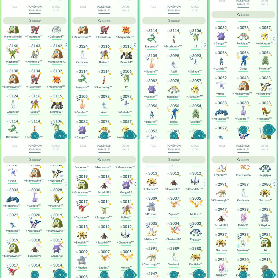 Galeria da conta Pokémon GO nível 71 — imagem 10