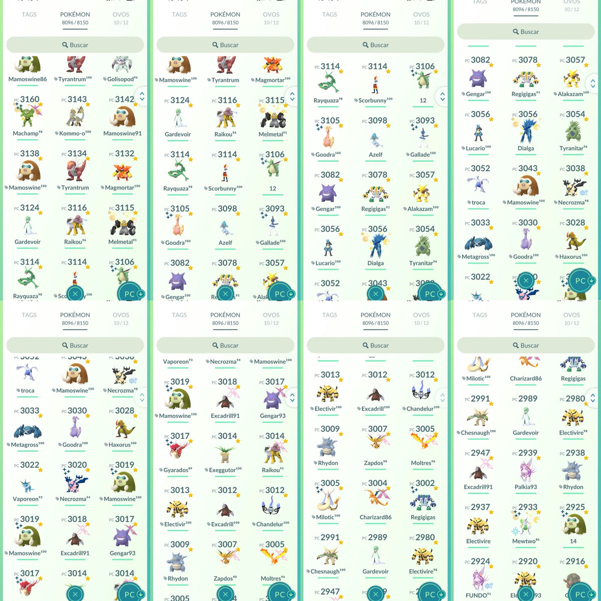Galeria da conta Pokémon GO nível 71 — imagem 10