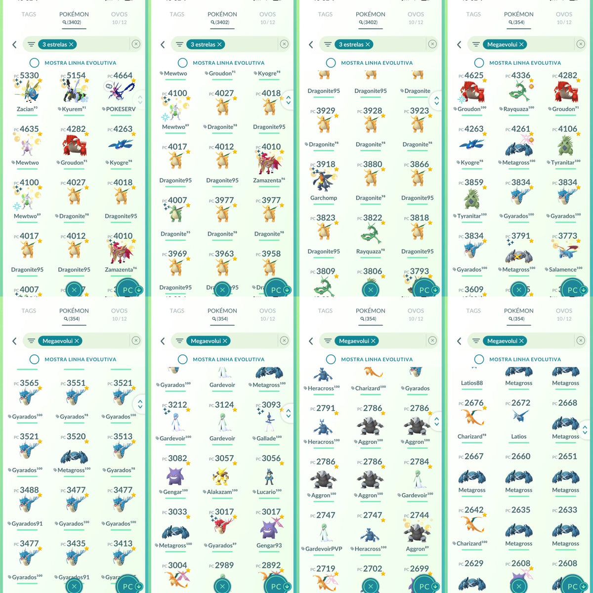 Galeria da conta Pokémon GO nível 71 — imagem 23