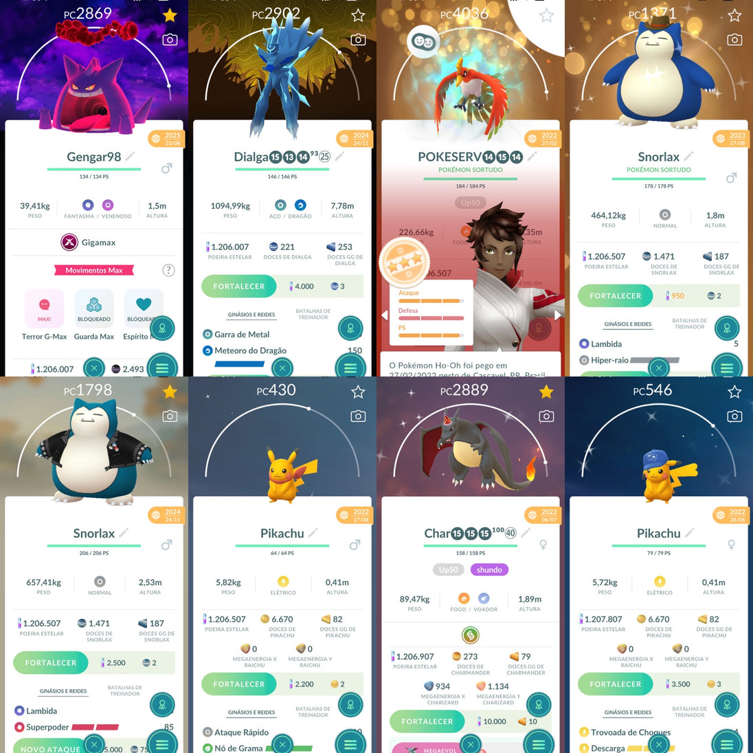 Galeria da conta Pokémon GO nível 71 — imagem 4