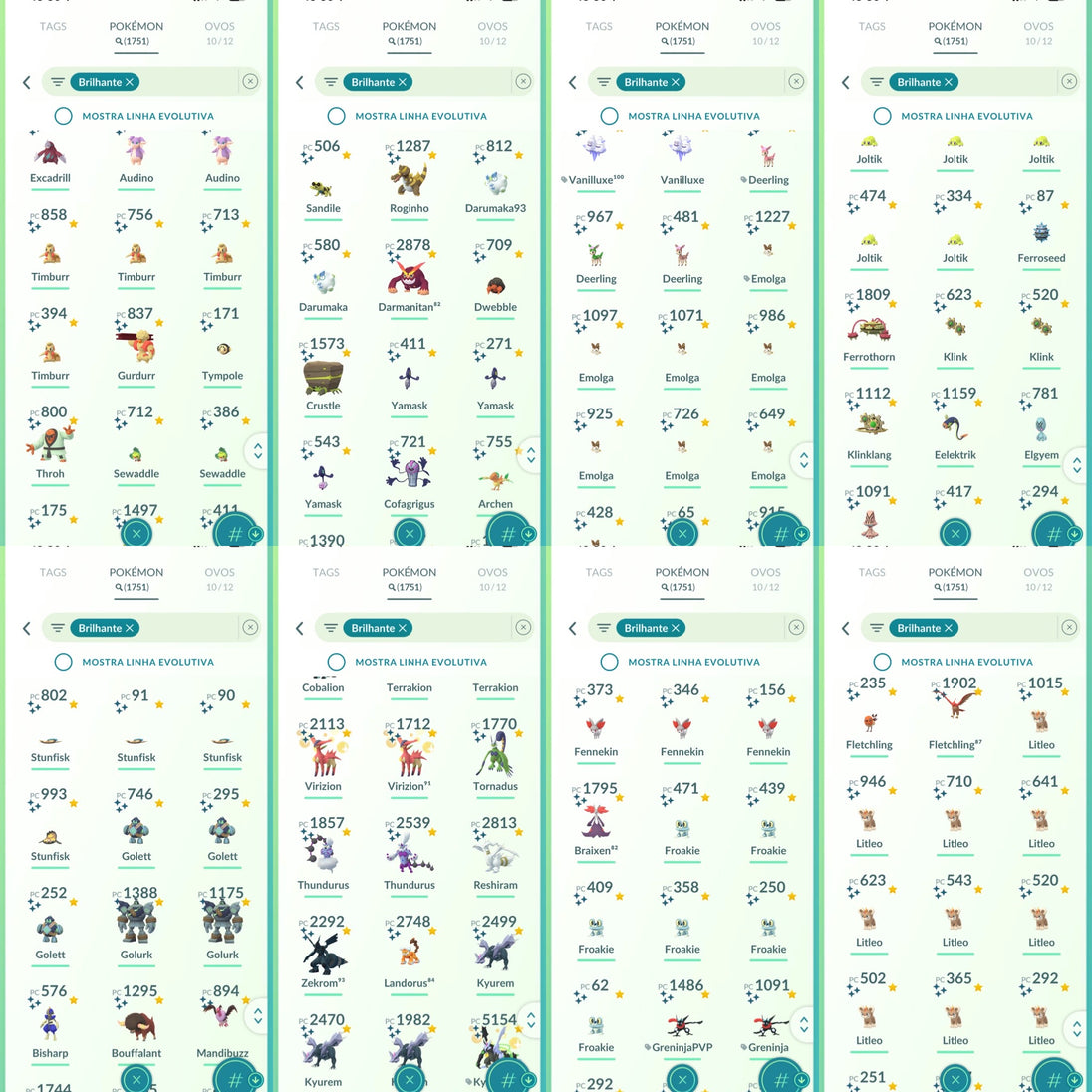 Galeria da conta Pokémon GO nível 71 — imagem 31