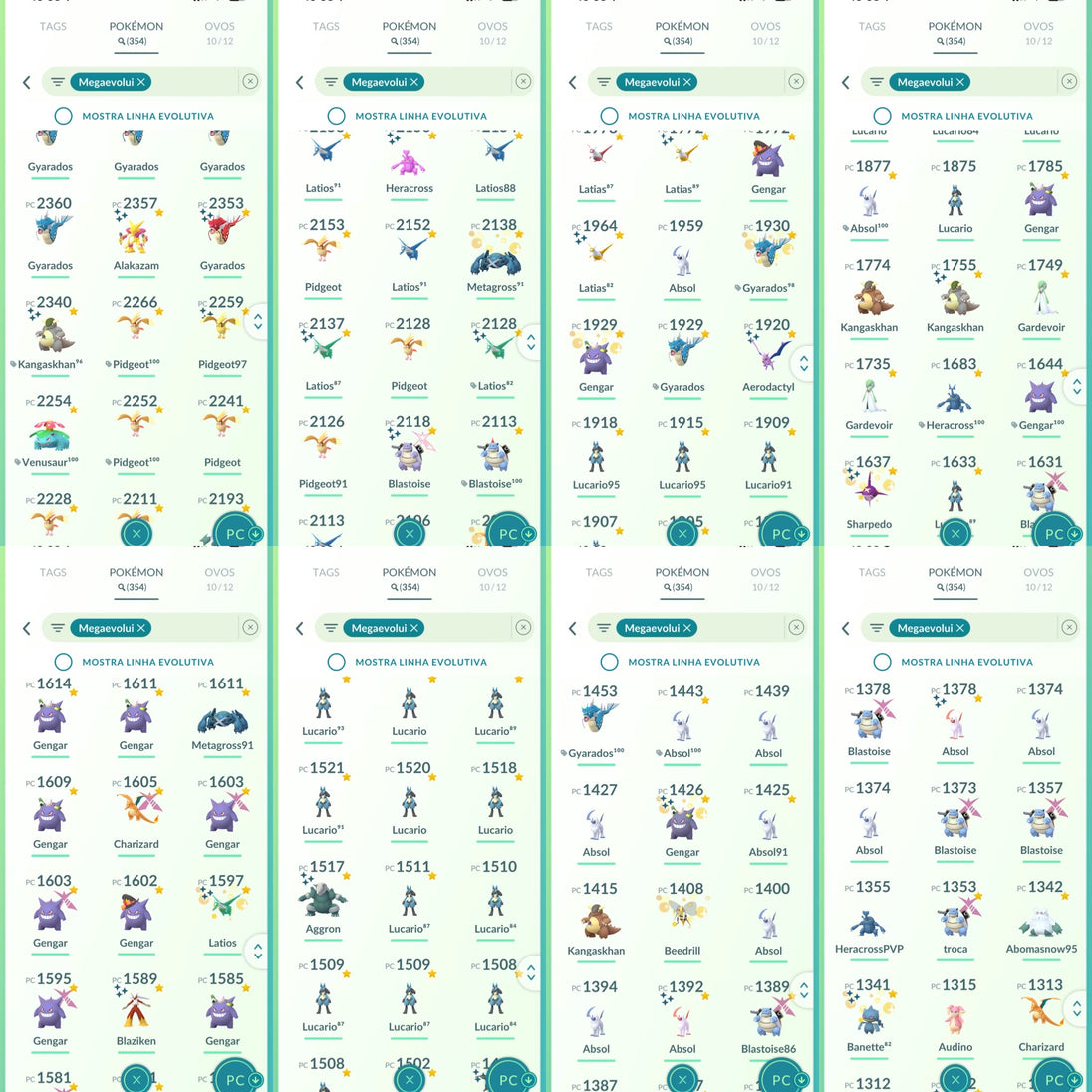Galeria da conta Pokémon GO nível 71 — imagem 26