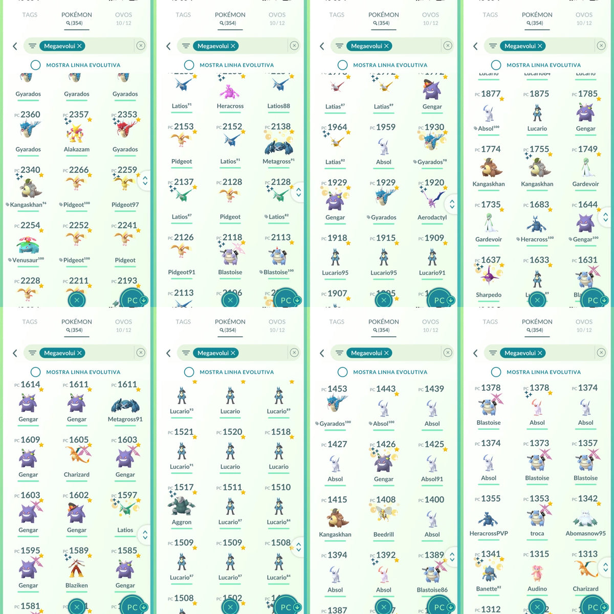 Galeria da conta Pokémon GO nível 71 — imagem 26