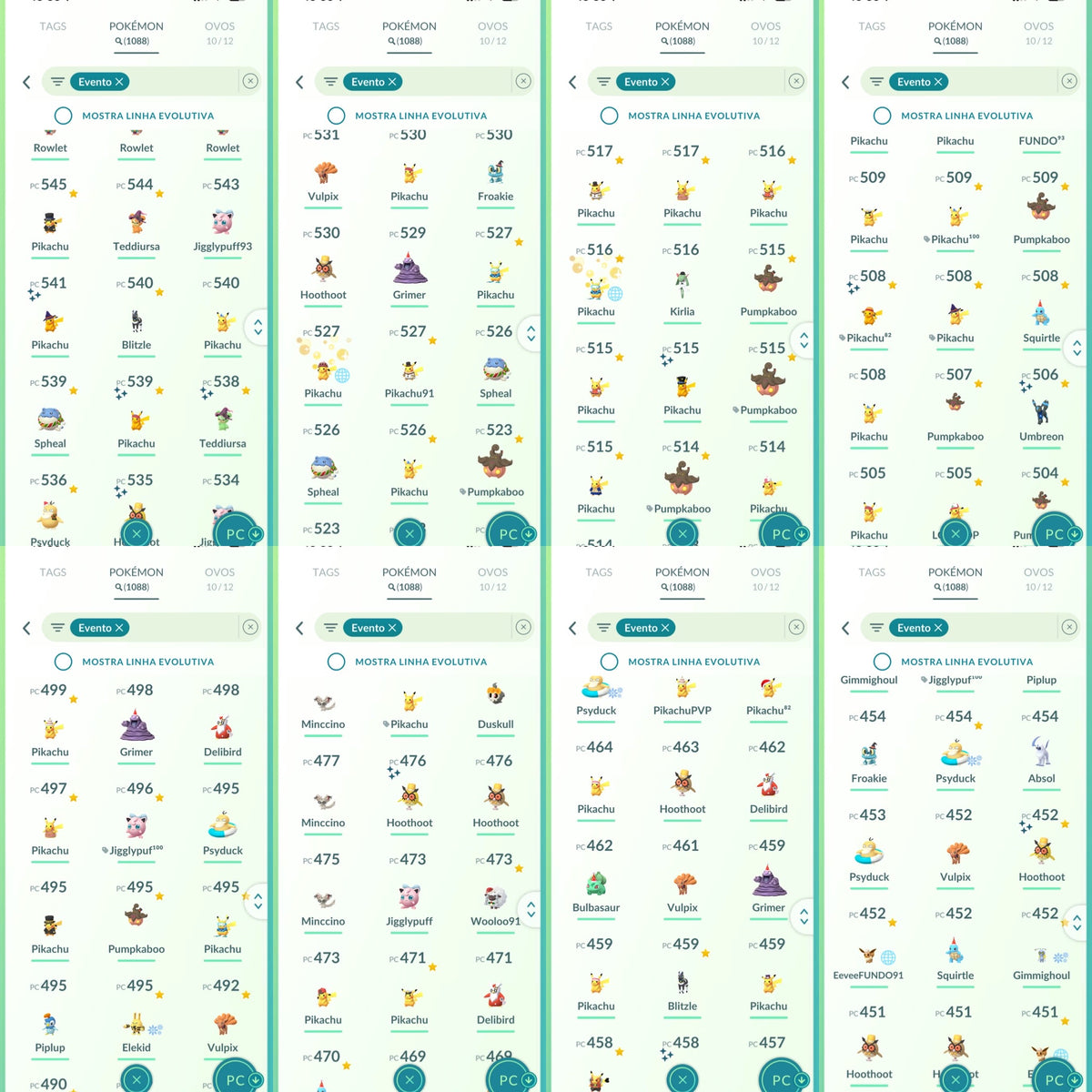 Galeria da conta Pokémon GO nível 71 — imagem 43
