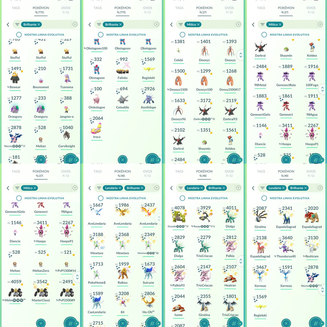 Galeria da conta Pokémon GO nível 71 — imagem 15