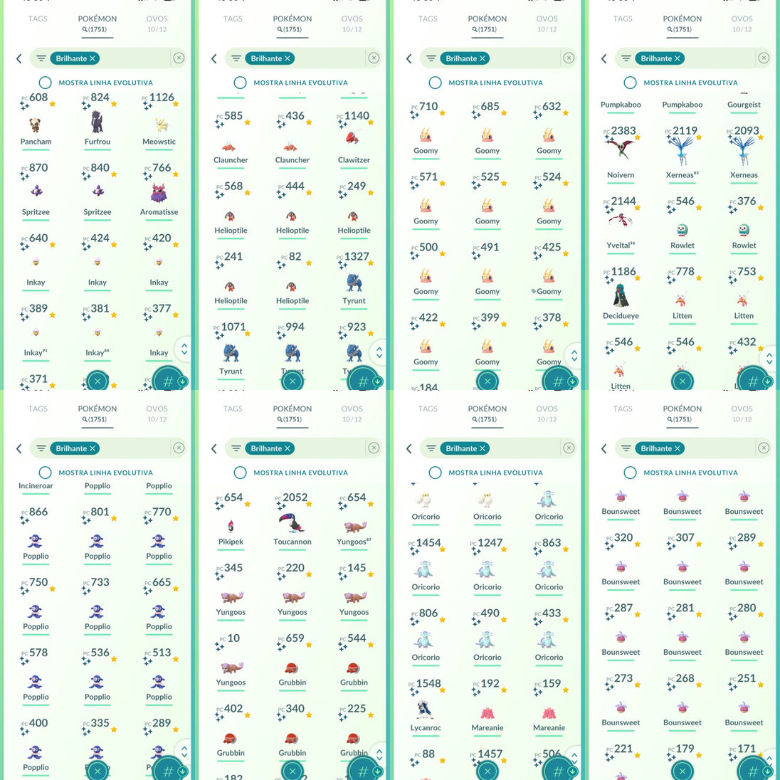 Galeria da conta Pokémon GO nível 71 — imagem 33
