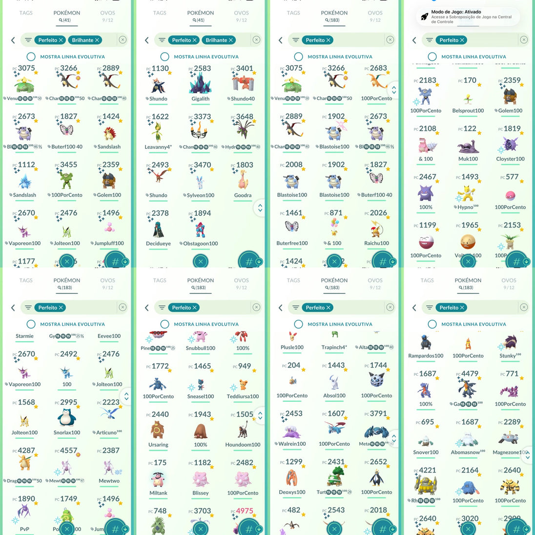 Galeria da conta Pokémon GO nível 71 — imagem 16