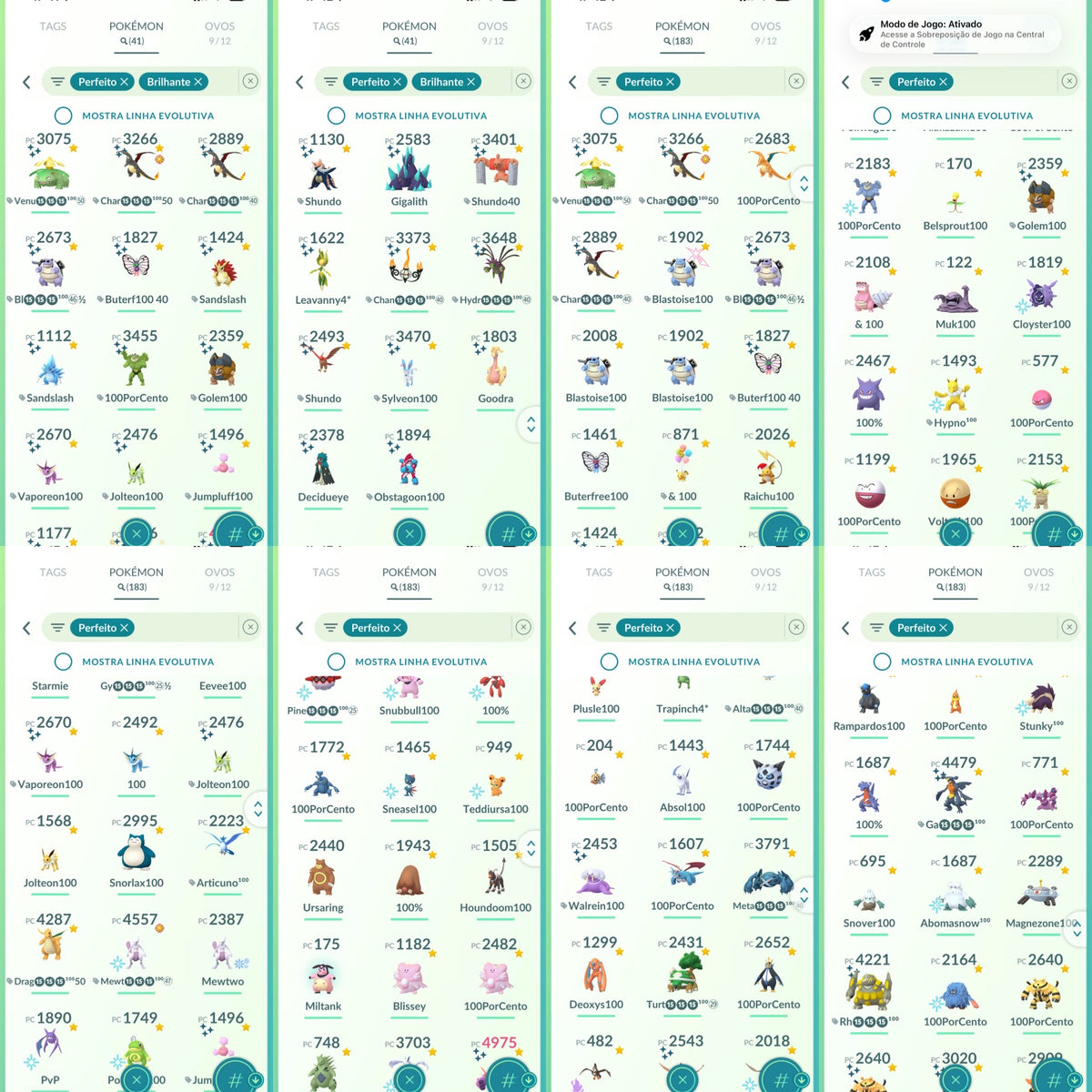 Galeria da conta Pokémon GO nível 71 — imagem 16