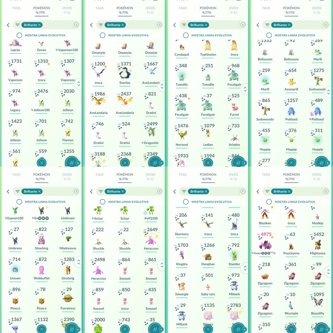 Galeria da conta Pokémon GO nível 71 — imagem 11