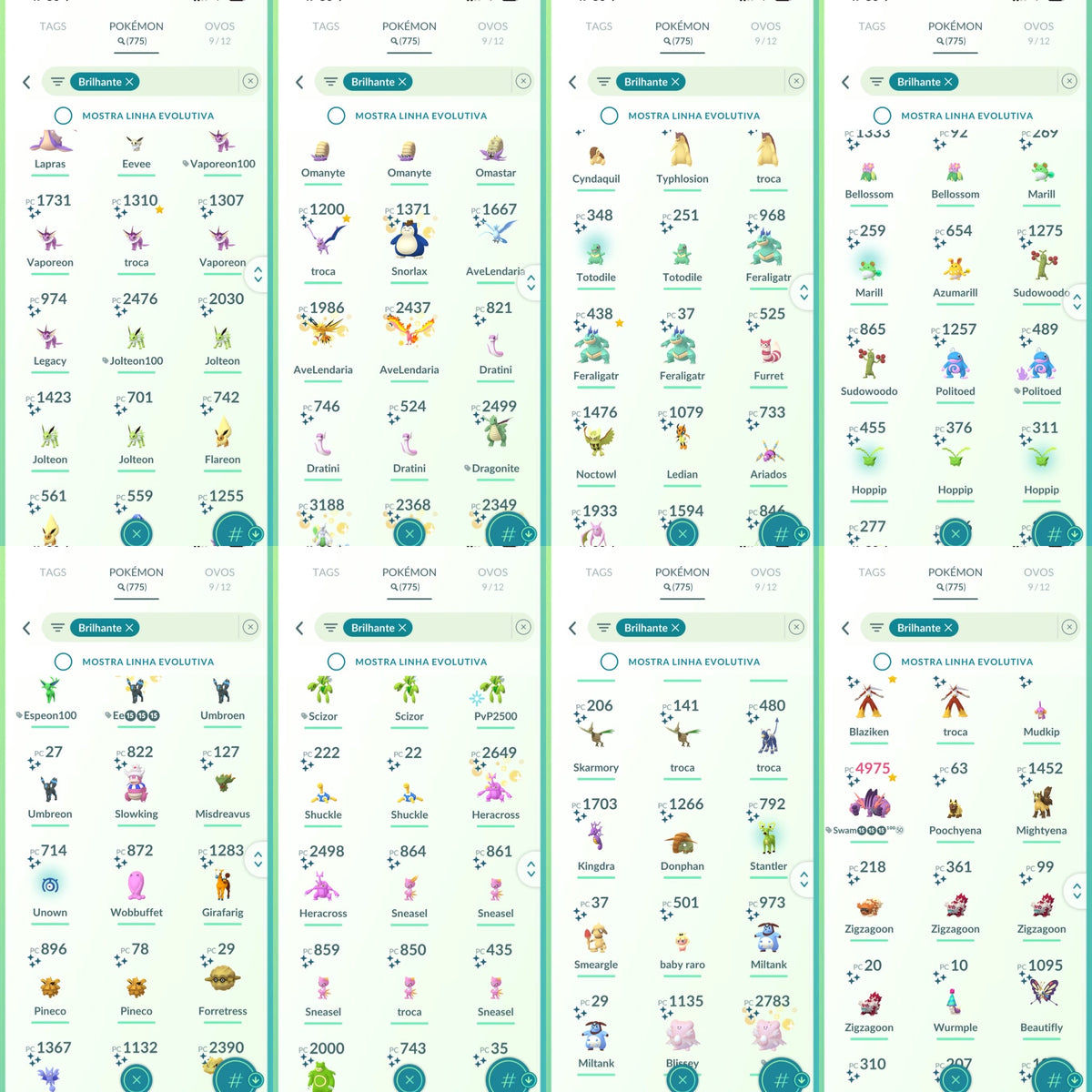 Galeria da conta Pokémon GO nível 71 — imagem 11