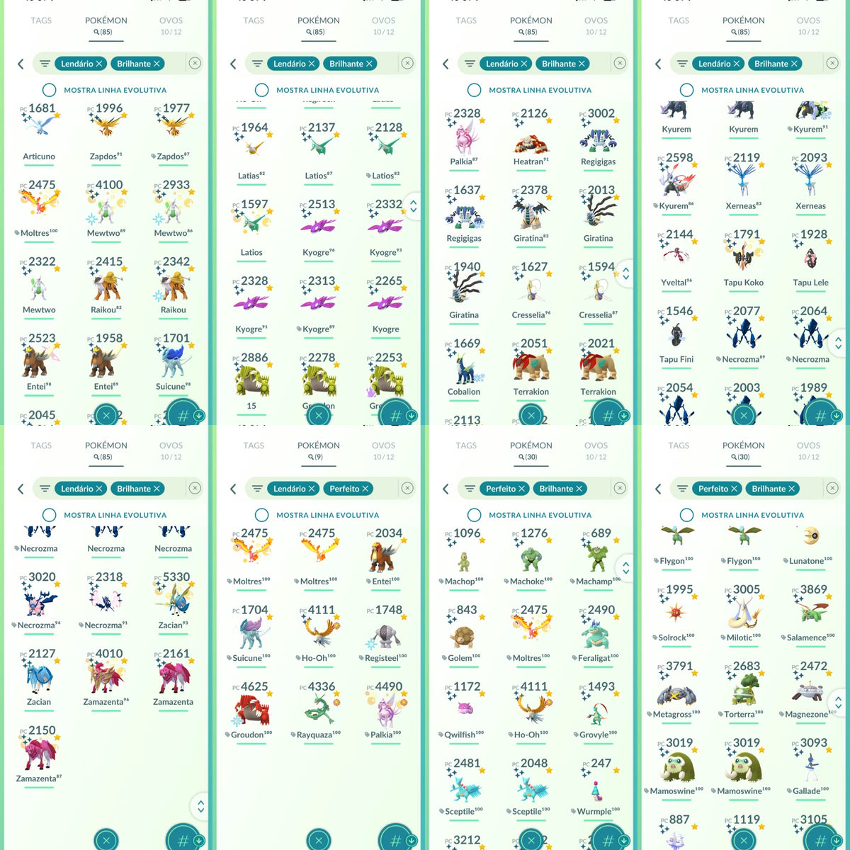 Galeria da conta Pokémon GO nível 71 — imagem 30