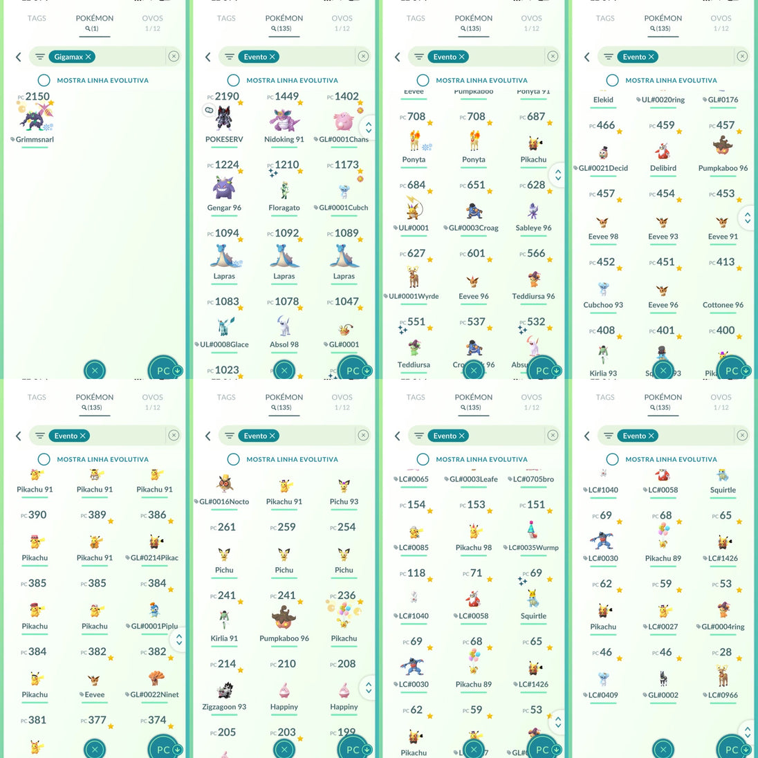 Conta Pokémon GO Nível 76 XP Pro 80 - Screenshot 19