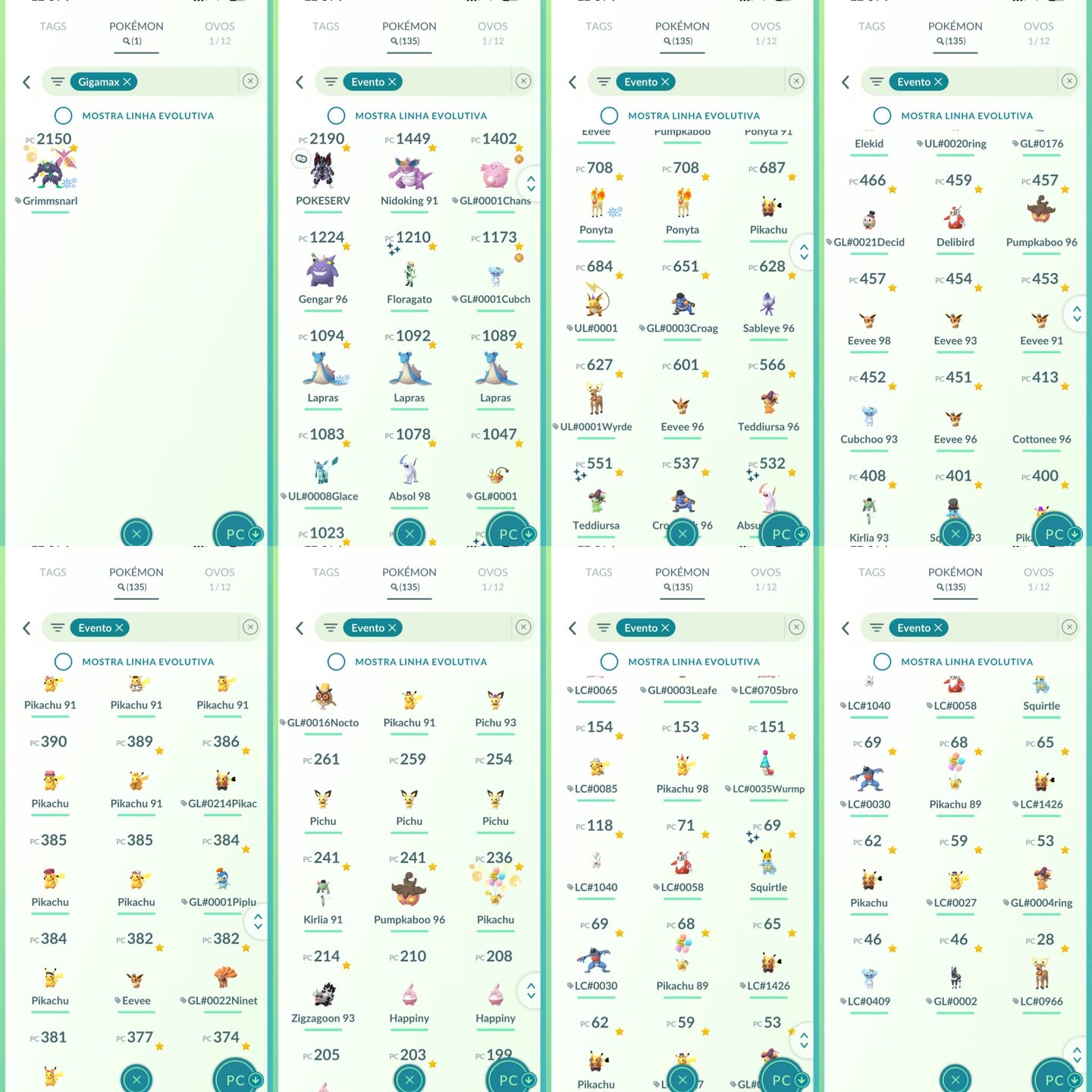 Conta Pokémon GO Nível 76 XP Pro 80 - Screenshot 19