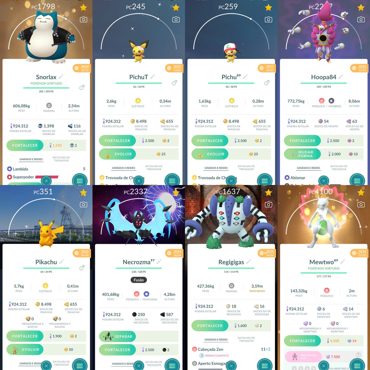 Galeria da conta Pokémon GO nível 71 — imagem 14