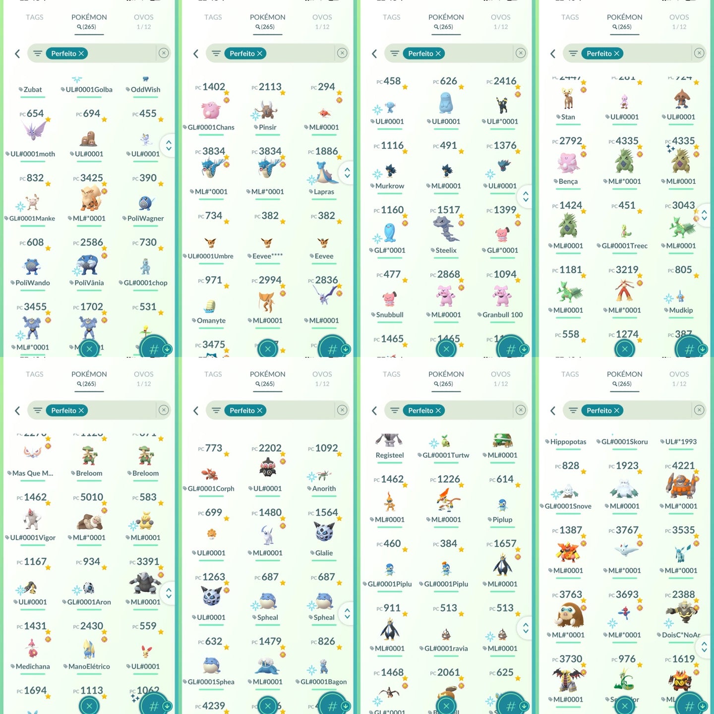 Conta Pokémon GO Nível 76 XP Pro 80 - Screenshot 15